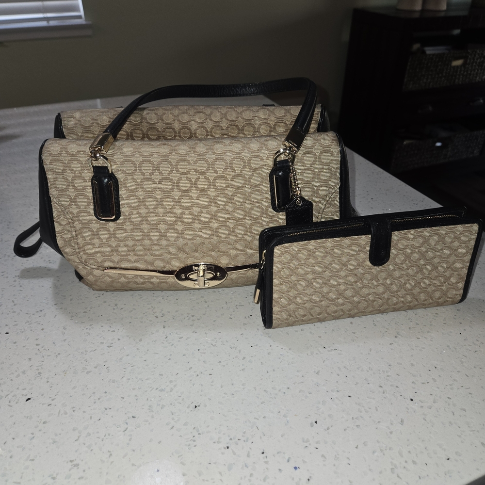 COACH Small Madison Madeline Satchel Bag with Wallet